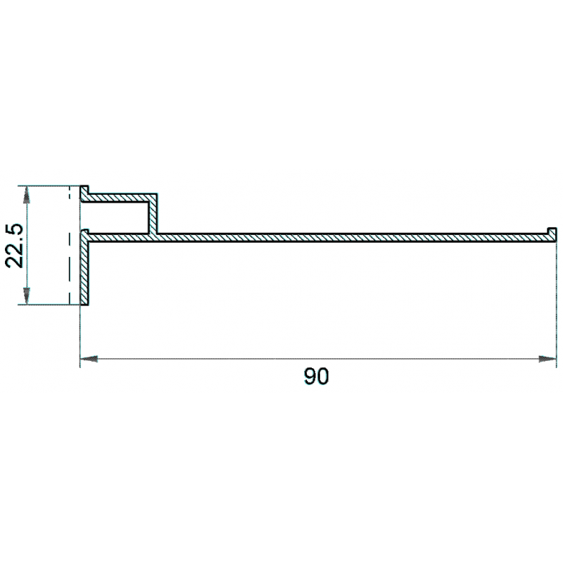 Profilo Fissaggio Liner In Alluminio Per Piscina E Membrane Armate Pvc